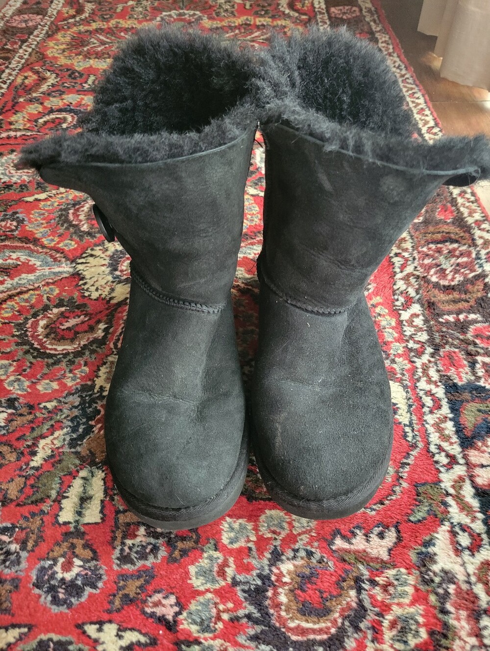 Ugg Black Shearling-Lined Women’s Winter Boots